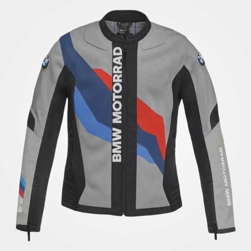 BMW Men Mesh Motorcycle Jacket Black Lightweight Summer Riding Jacket with Armor