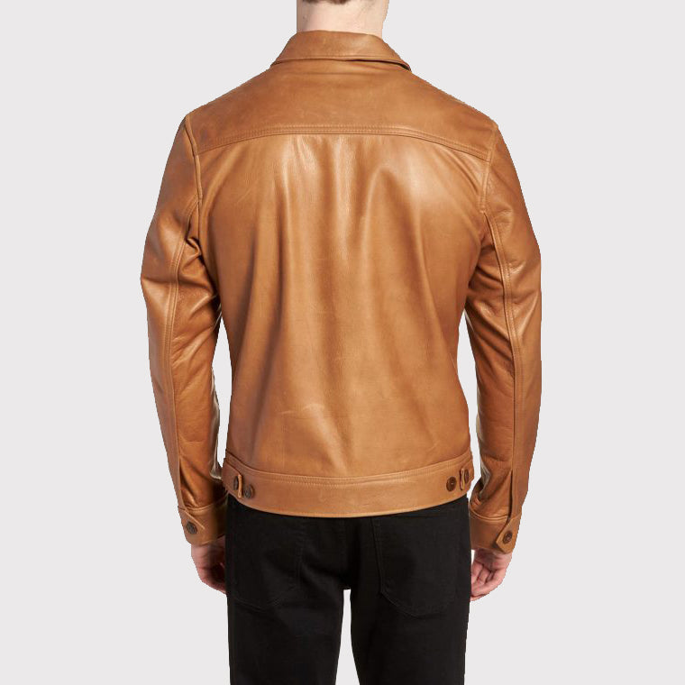 Buttery Soft Brown Leather Jacket for Men - Brown Jacket