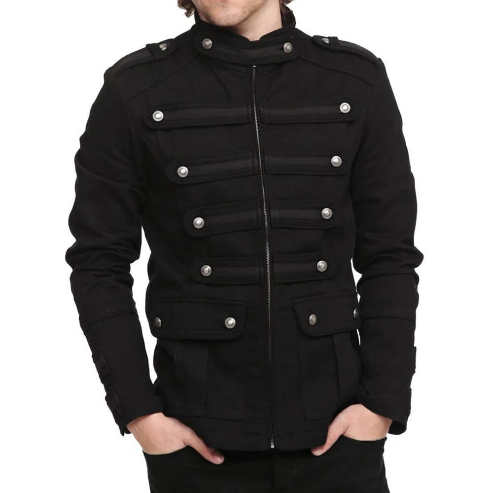 buy best mens military goth band jacket