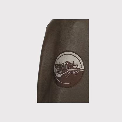 Call of Duty WWII Brown Leather Jacket