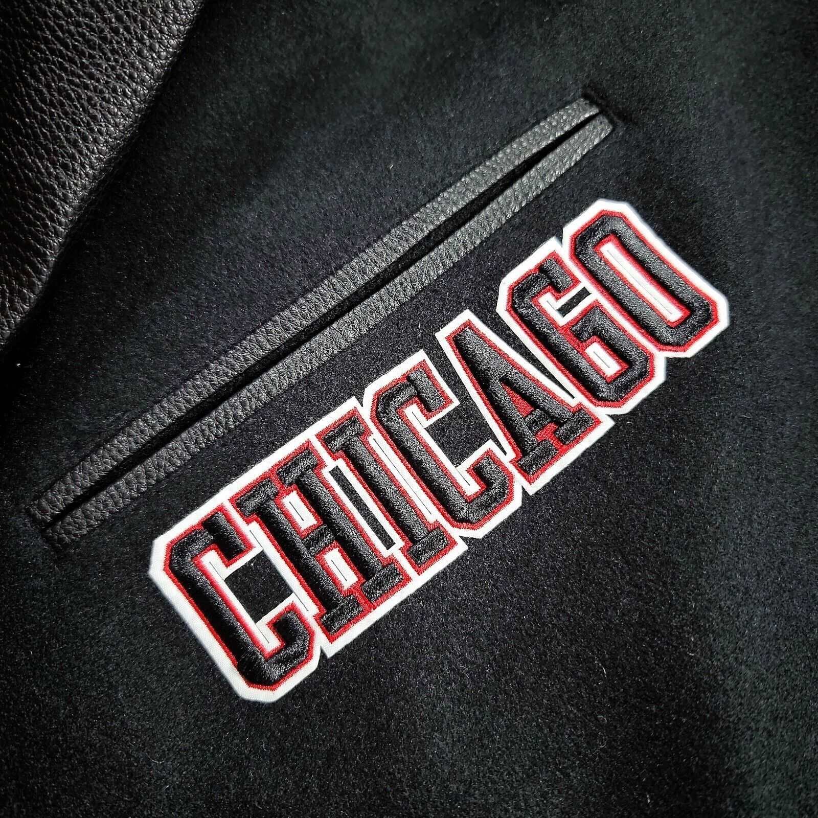 Chicago Bulls Men's Varsity Wool Leather Jacket