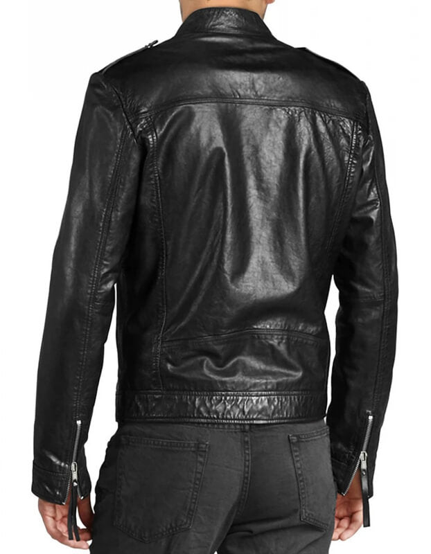 Classic Black Leather Jacket for Men