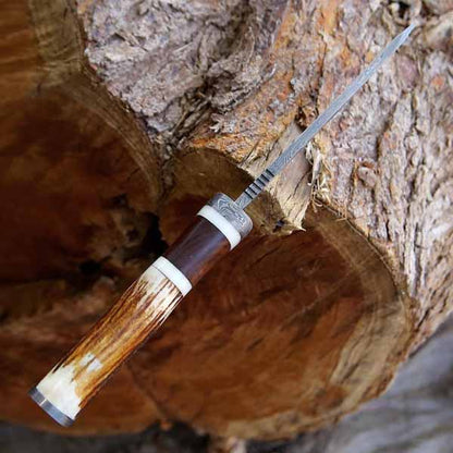 Premium Hand-Forged Damascus Steel Outdoor Tool for Camping Enthusiasts | Jackets Kingdom