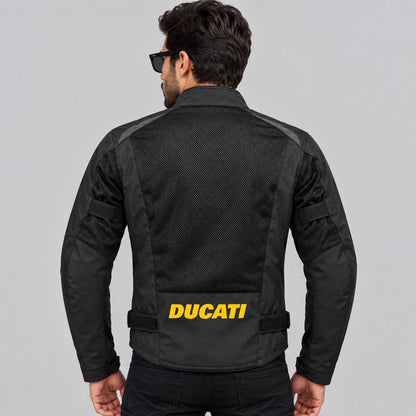 Ducati touring motorcycle jacket with CE-certified protection