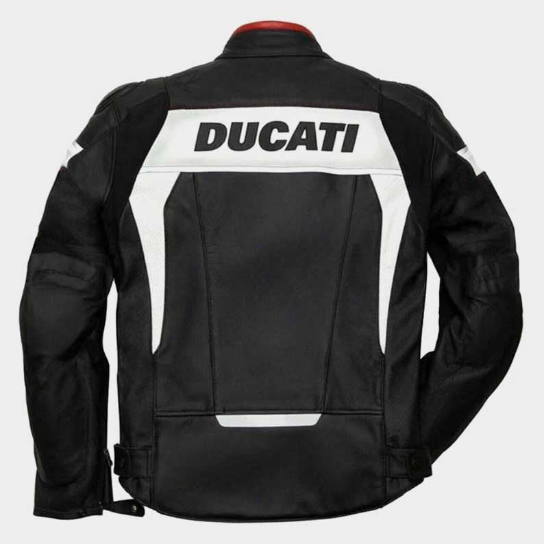 Experience Premium Protection with the Ducati Corse C6 Leather Motorcycle Jacket