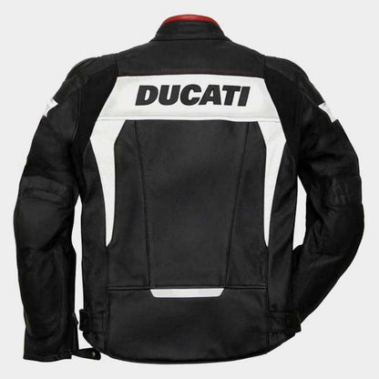 Experience Premium Protection with the Ducati Corse C6 Leather Motorcycle Jacket