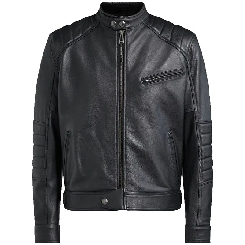 Fashion Belstaff Riser Leather Jacket Black