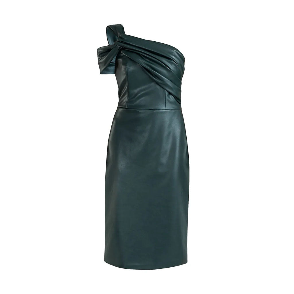 Buy Forest Green Leather Cocktail Dress Buy Forest Green Leather Cocktail Dress