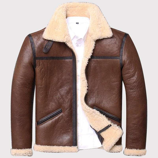Genuine Sheepskin Russia Military Cold Winter Coat
