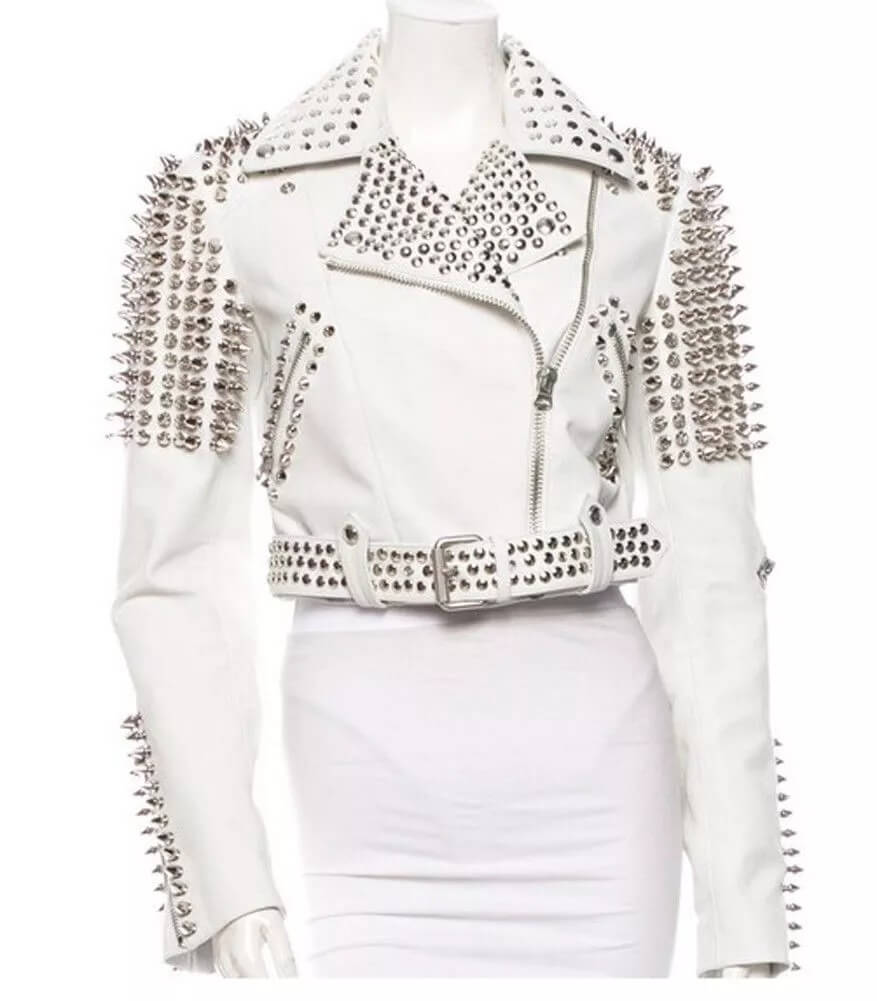 gothic silver studded jacket