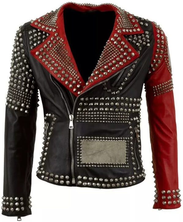 gothic studded biker jacket