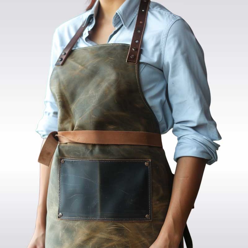 Hair Guardian Custom Leather Barber Apron