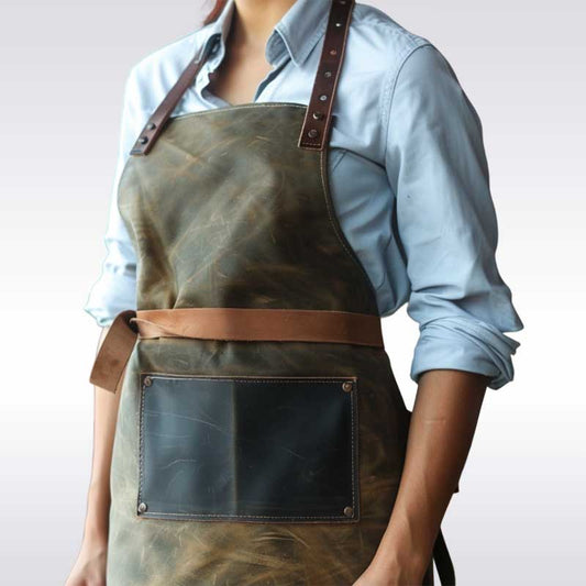 Hair Guardian Custom Leather Barber Apron
