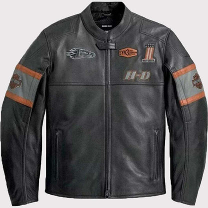 Harley Davidson Biker Leather Jacket - Genuine Quality