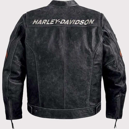 Harley Davidson Black Boxford Leather Jacket