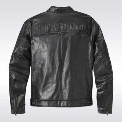 Harley Davidson Cafe Racer Leather Jacket with Flex Layering System