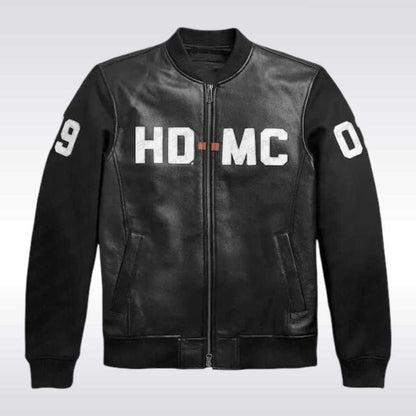 Harley Davidson HD MC Mixed Media Bomber Jacket for Riders