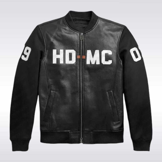 Harley Davidson HD MC Mixed Media Bomber Jacket for Riders