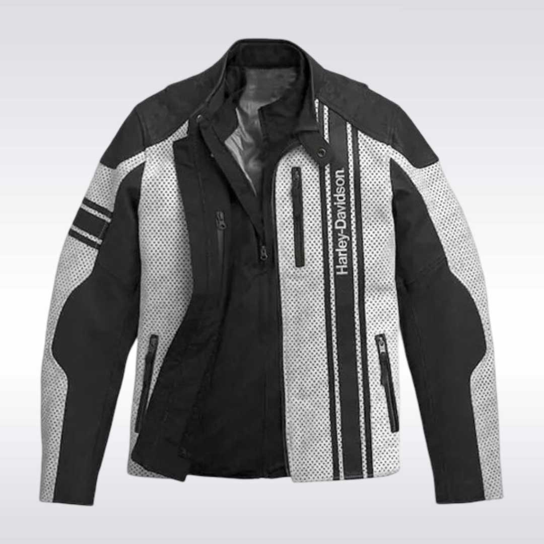 Harley Davidson Hideaway Perforated Leather Jacket for Riders