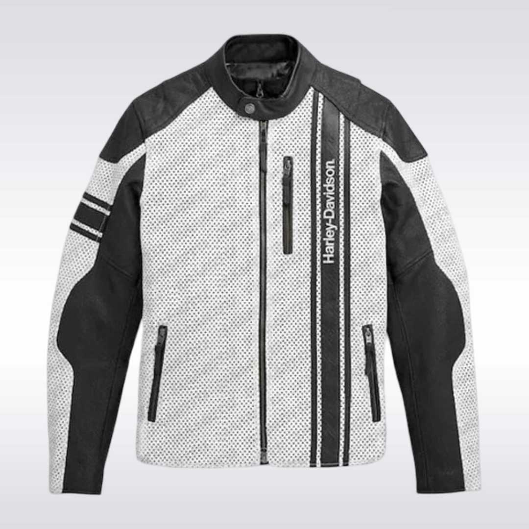 Harley Davidson Hideaway Perforated Leather Jacket for Riders