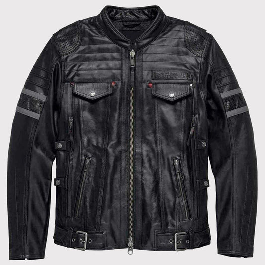 Harley-Davidson Men's Triple Vent Leather Jacket