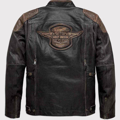 Men's Harley-Davidson Triple Vent Trostel Leather Jacket