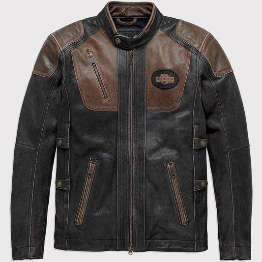 Men's Harley-Davidson Triple Vent Trostel Leather Jacket