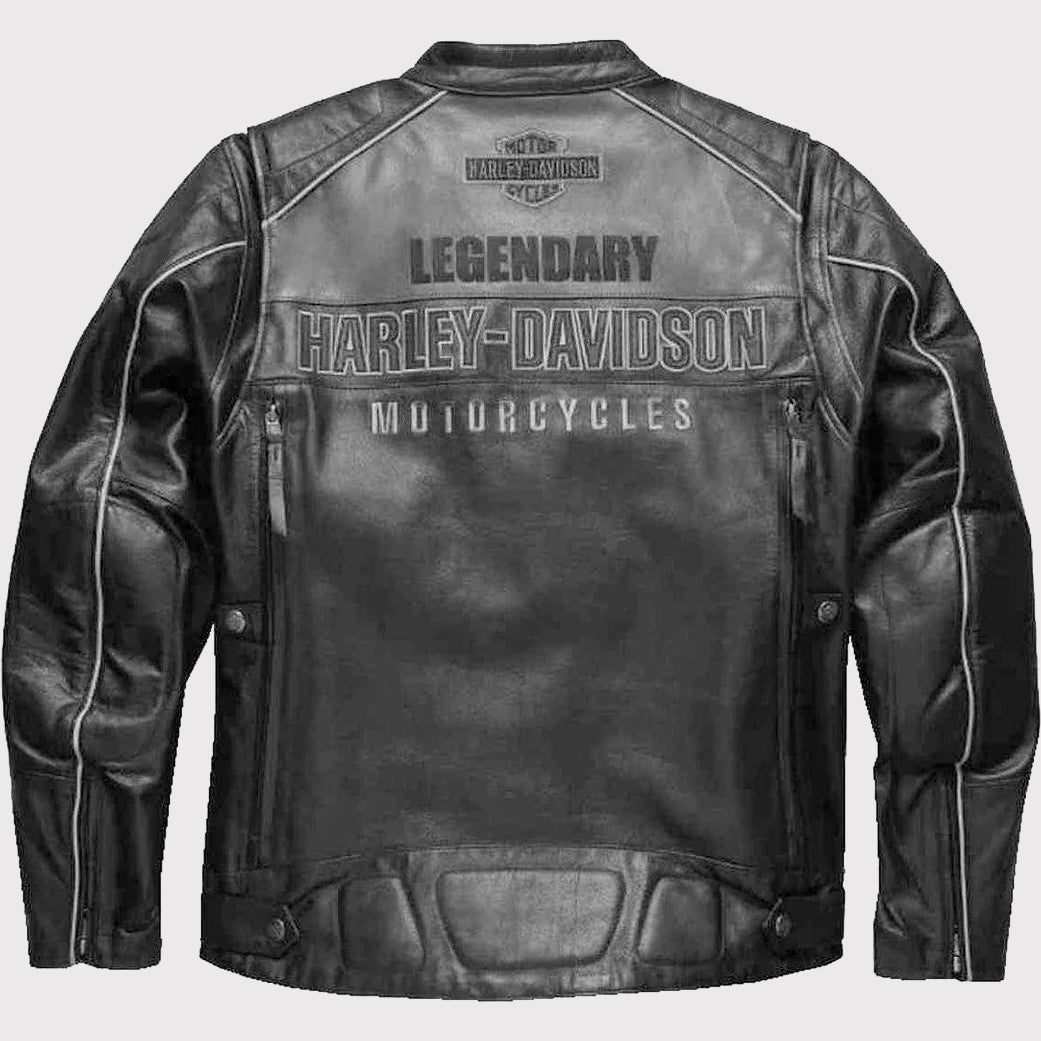 Harley-Davidson Men's Votary Color Blocked Leather Jacket