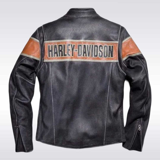 Harley Davidson Victory Lane Leather Jacket with CE Protection