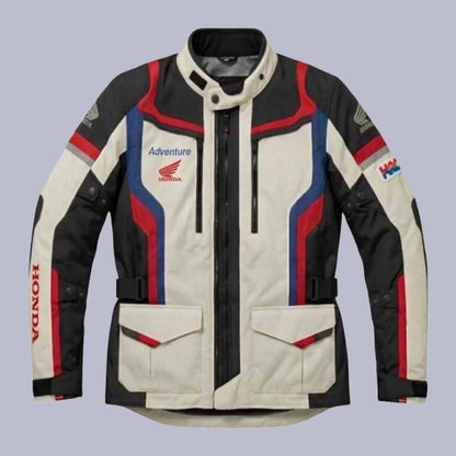 Men's Honda adventure touring motorcycle jacket with CE approved armor
