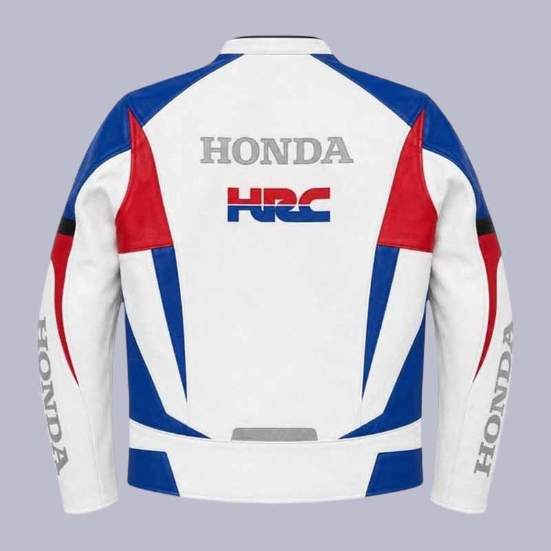 Honda HRC MotoGP inspired motorcycle jacket with CE approved armor