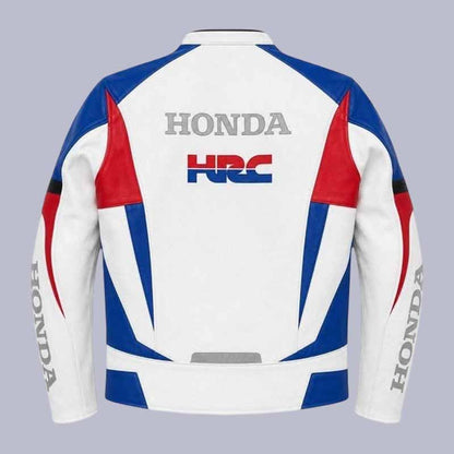 Honda HRC MotoGP inspired motorcycle jacket with CE approved armor