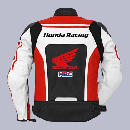 Genuine Honda leather biker jacket for touring and daily riding