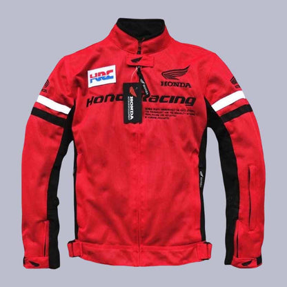 Men's Honda HRC mesh motorcycle riding jacket with CE approved armor