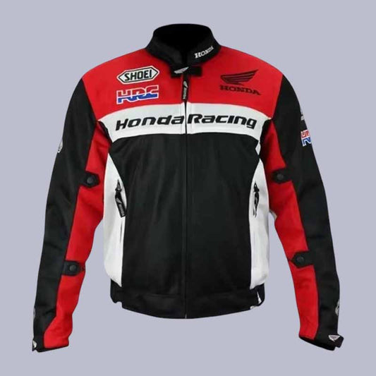 Men's Honda HRC mesh motorcycle racing jacket with CE approved armor