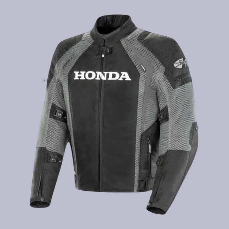 Men's Honda mesh motorcycle riding jacket with CE armor protection