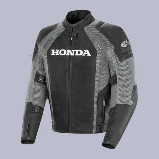 Men's Honda mesh motorcycle riding jacket with CE armor protection