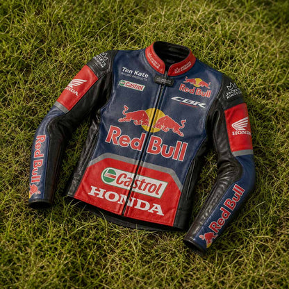 Premium Nicky Hayden 2017 Honda Red Bull motorcycle jacket