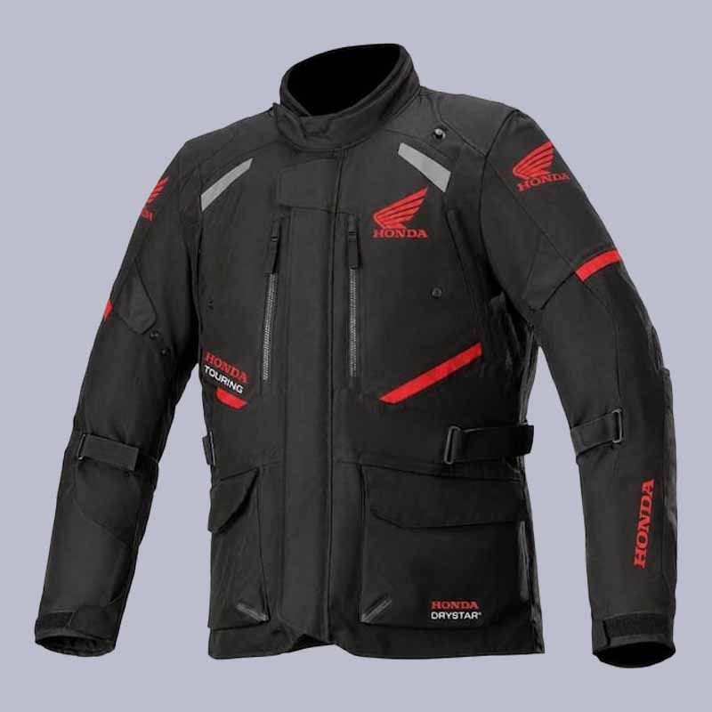 Men's Honda waterproof corduroy adventure touring jacket with CE approved armor