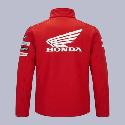 Honda all season motorcycle jacket made from waterproof corduroy fabric