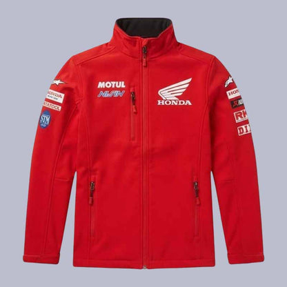 Men's Honda waterproof corduroy motorcycle riding jacket with CE armor