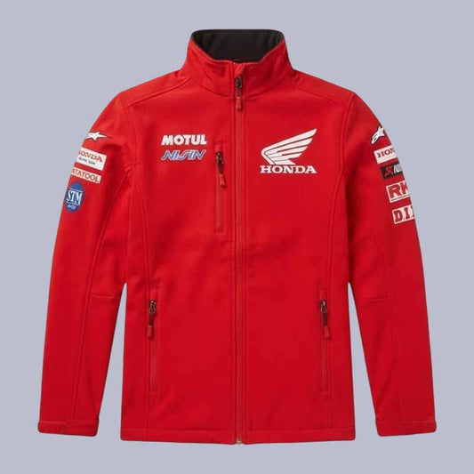 Men's Honda waterproof corduroy motorcycle riding jacket with CE armor