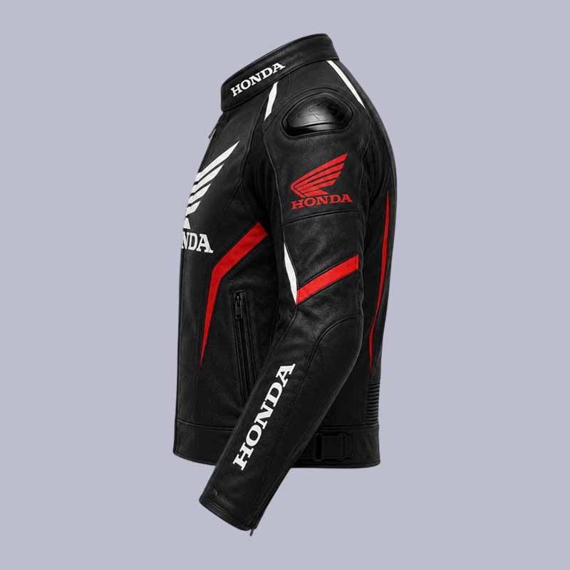 Genuine cowhide Honda cafe racer biker jacket for men