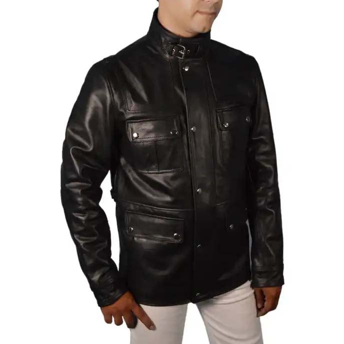 Jack Bauer Black Leather Jacket from 24