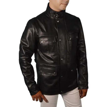 Jack Bauer Black Leather Jacket from 24