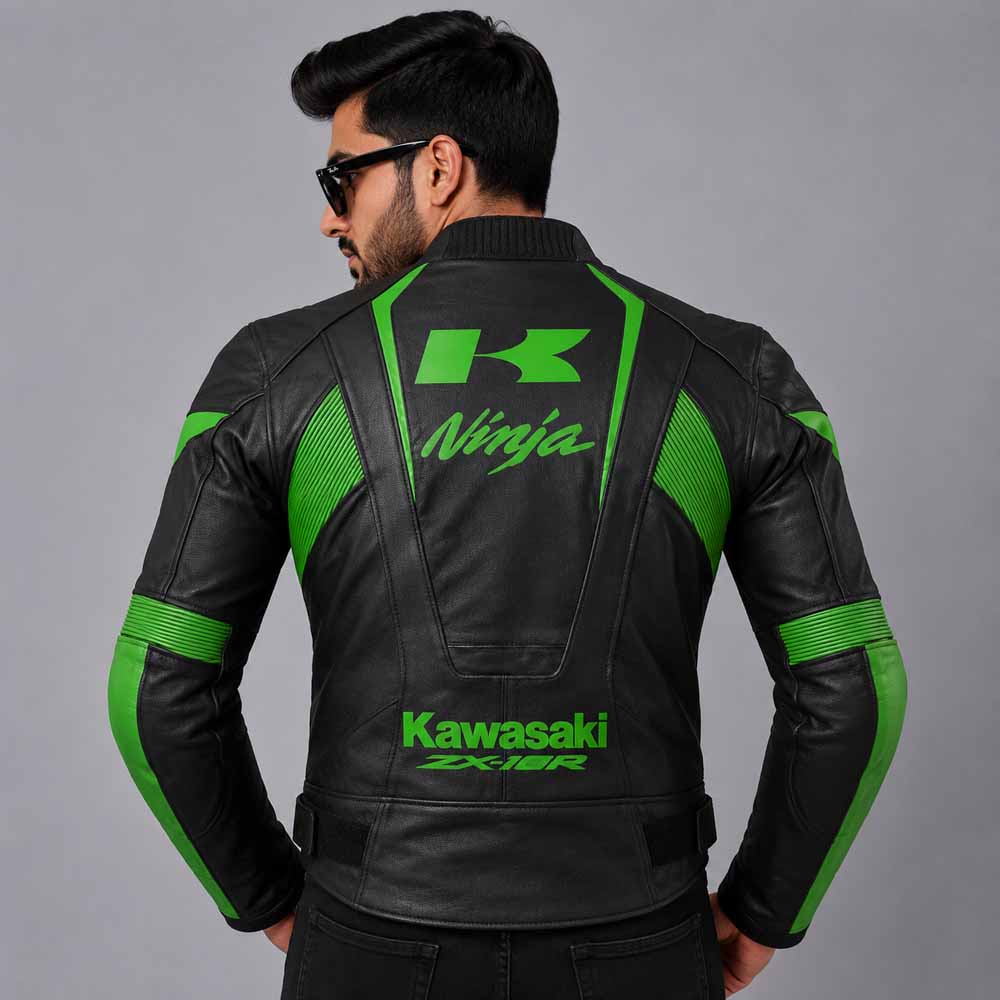 Kawasaki Ninja ZX14R Leather Jacket | Kawasaki Racing Jacket