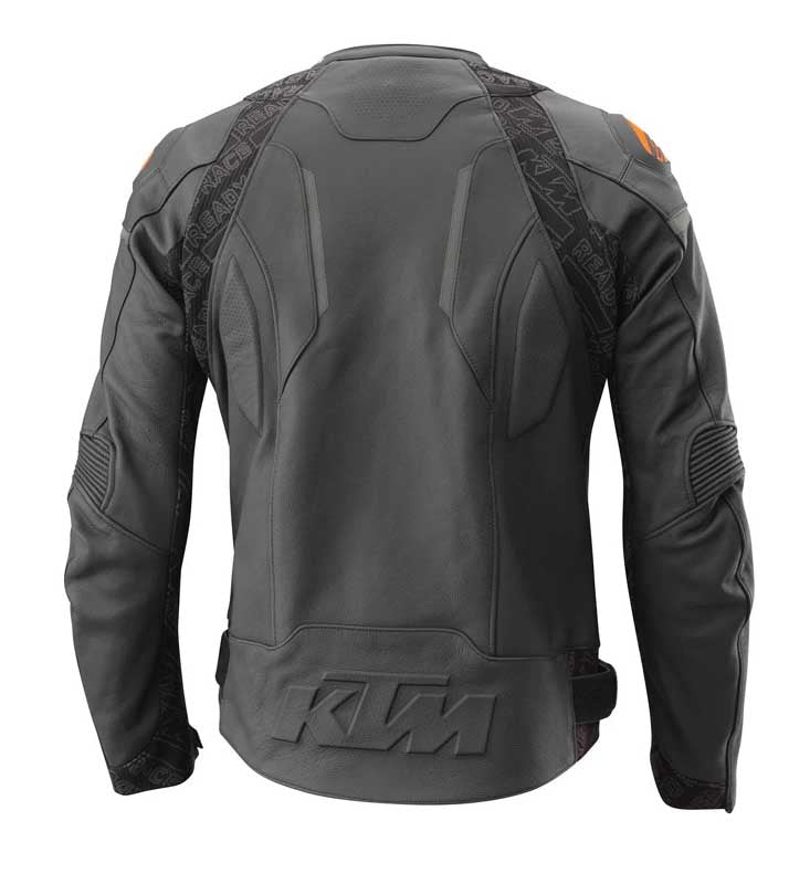 KTM Helical Motorcycle Leather Jacket with Racing-Inspired Design | Jackets Kingdom