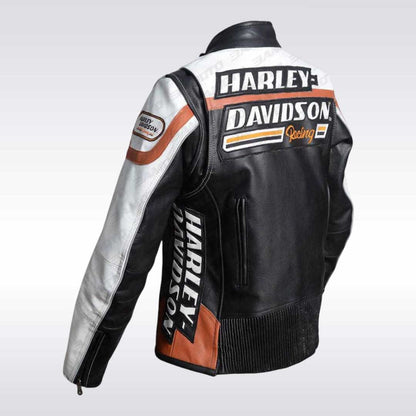 Ladies Harley Davidson Raceway Screamin Eagle Leather Jacket