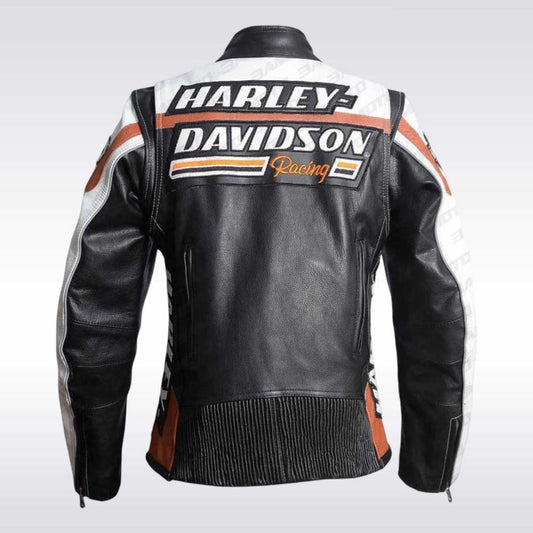 Ladies Harley Davidson Raceway Screamin Eagle Leather Jacket