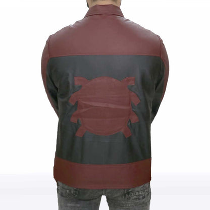 Last Stand Spider Man Red & Black Leather Biker Jacket